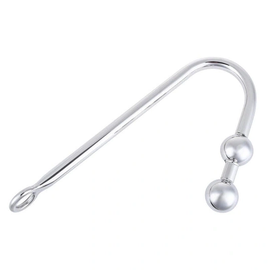 Stainless Hook 4417 Two Pleasurable Steel Balls Anal 1125